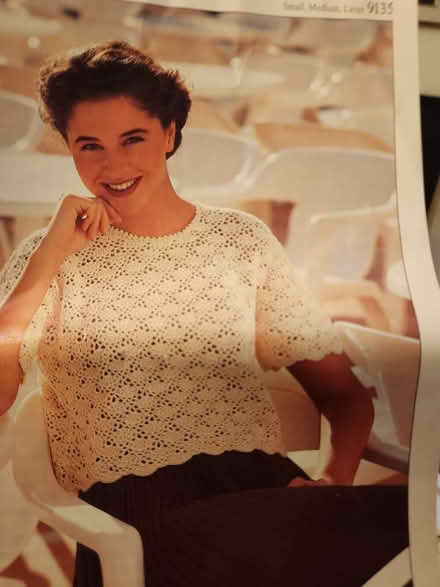Photo of free Cream cotton crochet top- to finish (Capitol Hill, DC) #2