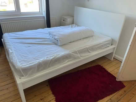 Photo of free Malm white double bed (Cambridge CB4) #2