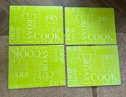 Photo of free 4 x glass chopping boards/surface protectors 40cmx30cm (Astley Village PR7) #1