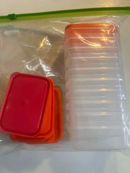 Photo of free 10 x small lidded stackable pots (Preston park BN1) #1