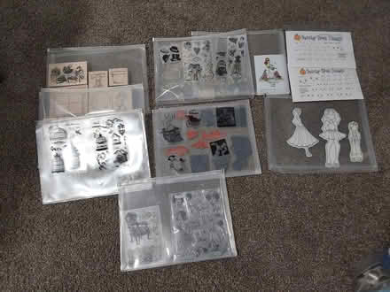 Photo of free Ribbon, trim, rubber stamps (I94/Rawsonville Rd, Willis) #2