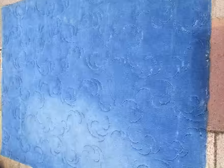 Photo of free Blue sculpted carpet piece (Stretford M32) #1