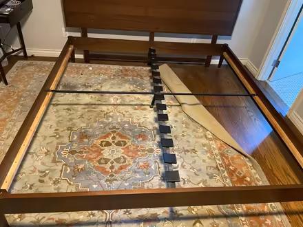 Photo of free King sized wooden bed frame (Bret Harte, San Rafael) #3