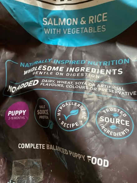 Photo of free Wainwrights dry puppy food (Selly Oak B29) #2
