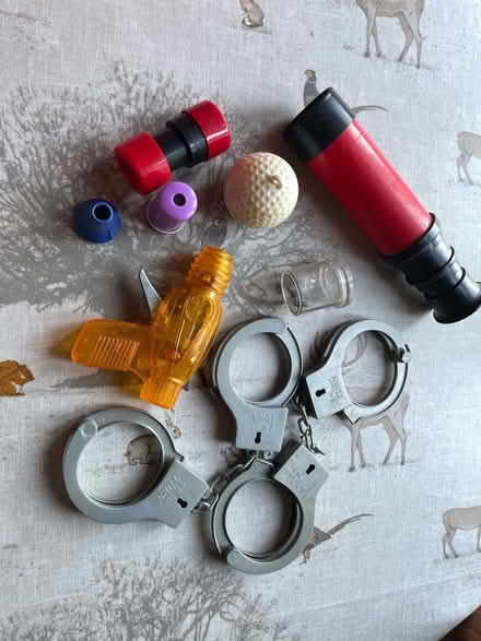 Photo of free Kids toy Handcuffs, Ray Gun, Telescopes etc. (Abbey Wood SE2) #1