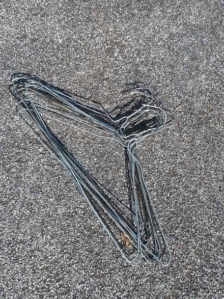 Photo of free 12 metal coat hangers (CW8 Acton Bridge) #1