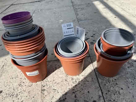 Photo of free Plastic plant pots (Great Maplestead CO9) #1