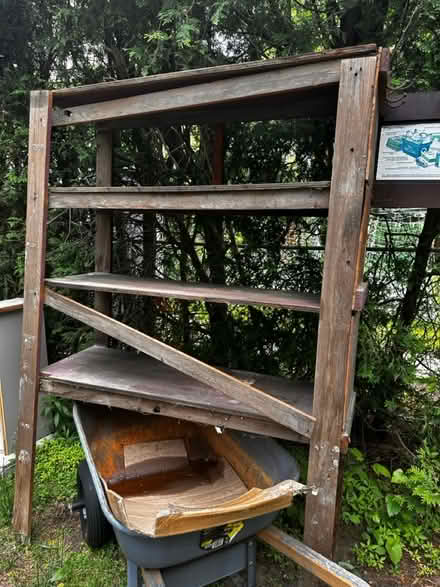 Photo of free Wood shelf (Erindale park) #1