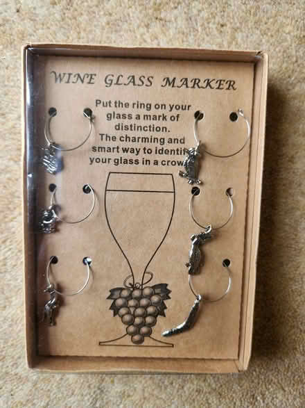 Photo of free Set of 6 Wine Glass Markers (GL53, Leckhampton, Cheltenham) #1