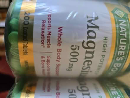 Photo of free 6 bottles magnesium 500 mg (El Sobrante) #2