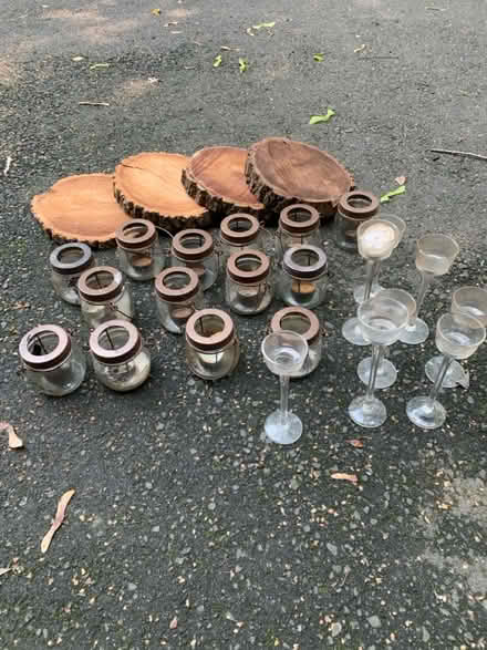Photo of free Wood Slices, Mini Lanterns, etc (Cottageville, South Brunswick) #1