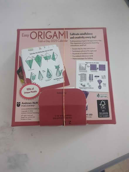 Photo of free 2025 Origami Calendar (Castlepoint BH8) #2