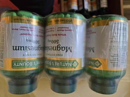 Photo of free 6 bottles magnesium 500 mg (El Sobrante) #1