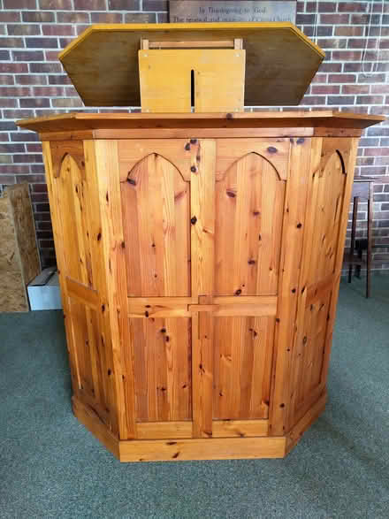 Photo of free Large pulpit, with adjustable lectern (Wallands Park BN7) #1