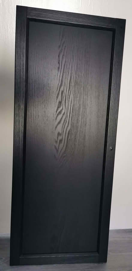 Photo of free IKEA Oxberg door/s with hinges, BLACK (fits Billy bookcase) (Woodcote RG8) #4