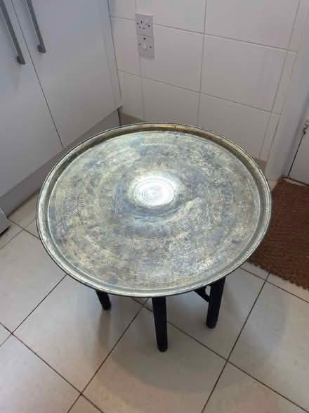 Photo of free Solid brass coffee table with stand (Wimbledon Park SW19) #2