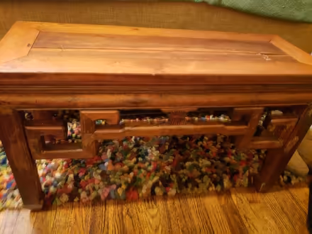 Photo of free Asian influenced medium oak table (Lower Washington Heights) #1