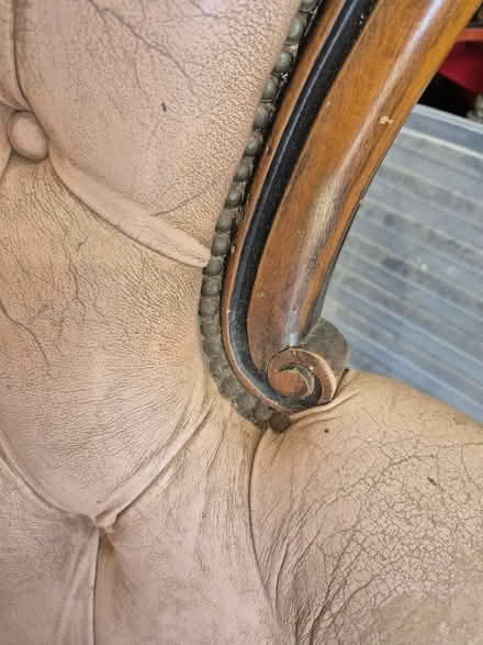 Photo of free Leather chair for reupholstery (Nantmel LD1) #3