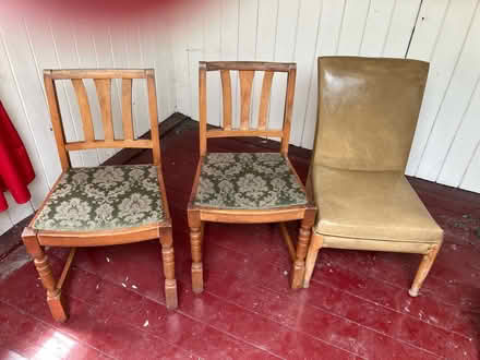 Photo of free 3 chairs + bookcase (Aston-by-Stone ST15) #1