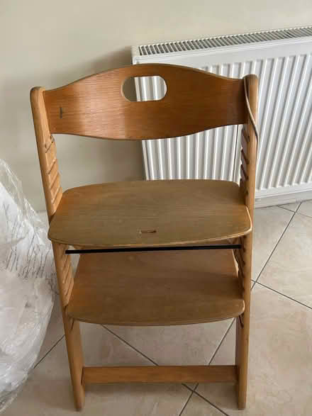 Photo of free Kids wooden high chair (Oakwood Park N14) #1
