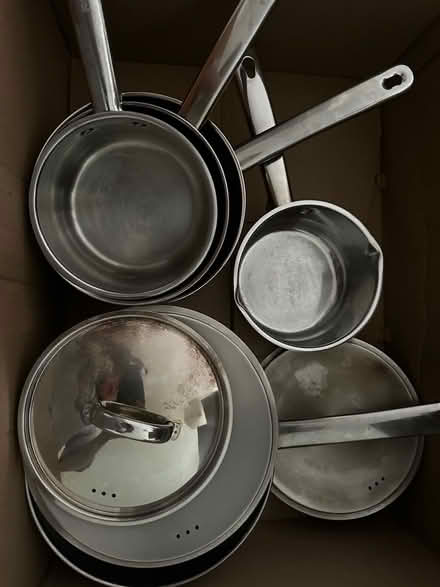 Photo of free Stainless steel saucepans (Chigwell IG7) #1
