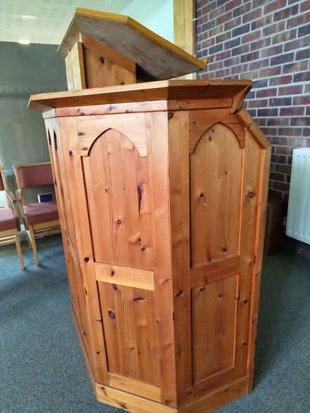 Photo of free Large pulpit, with adjustable lectern (Wallands Park BN7) #2