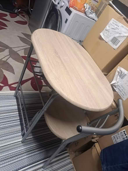 Photo of free Wooden table with chair (Hayes UB4) #1