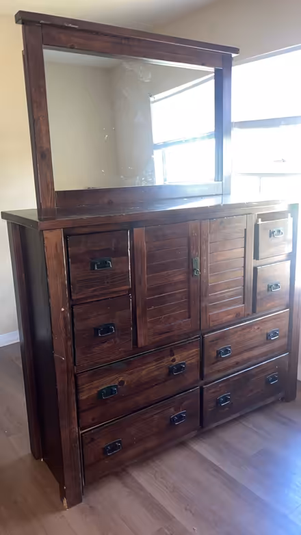 Photo of free Antique dark brown Dresser (East Hillsborough) #2