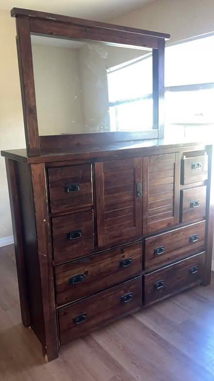 Photo of free Antique dark brown Dresser (East Hillsborough) #2