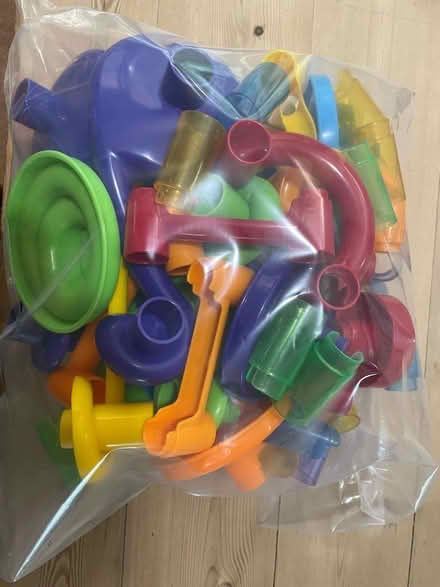 Photo of free Marble run pieces with marbles (North Bretton) #1