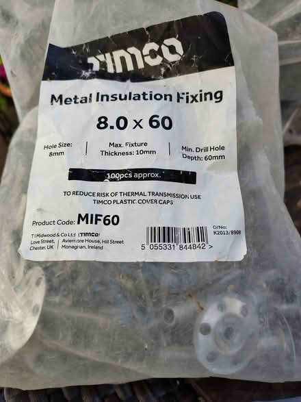 Photo of free Metal Insulation Fixings (Martlsham Heath IP5) #1