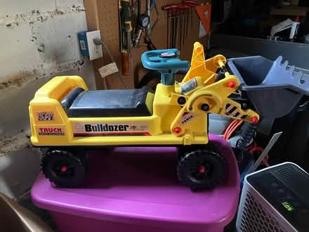 Photo of free Ride-on digger toy (Arlington/West Medford line) #1