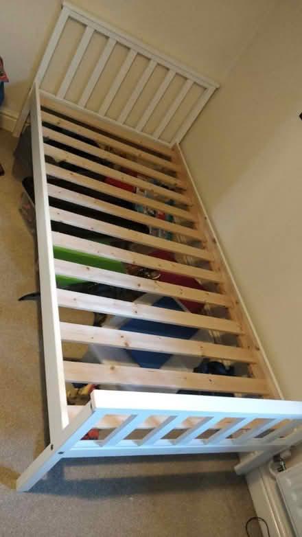 Photo of free Single wooden bed frame (Muxton) #2