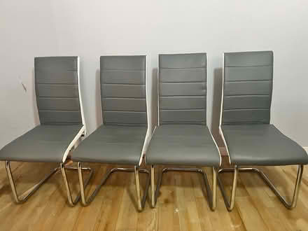 Photo of free 4 Modern Grey Dining Chairs (Ashington) #3