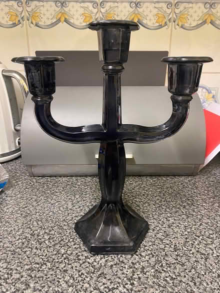 Photo of free Heavy glass candelabra (Southdown) #1