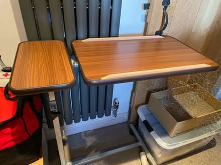Photo of free TWO adjustable bed tables. One still unboxed. (Cockerham LA2) #1