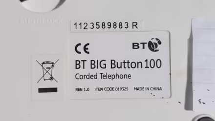 Photo of free Telephone - BT Big button (KT14) #2