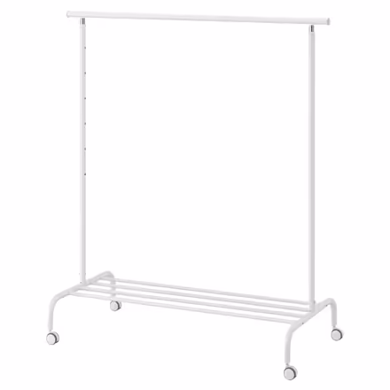 Photo of free Clothes rack, white (U-District) #2