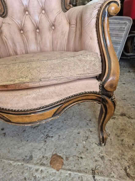 Photo of free Leather chair for reupholstery (Nantmel LD1) #2