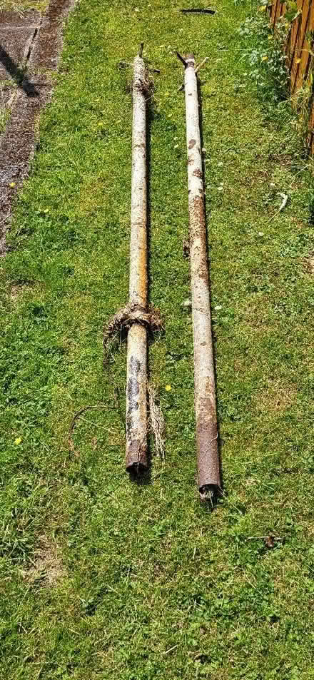 Photo of free 2 old clothes poles (Townhill KY12) #2