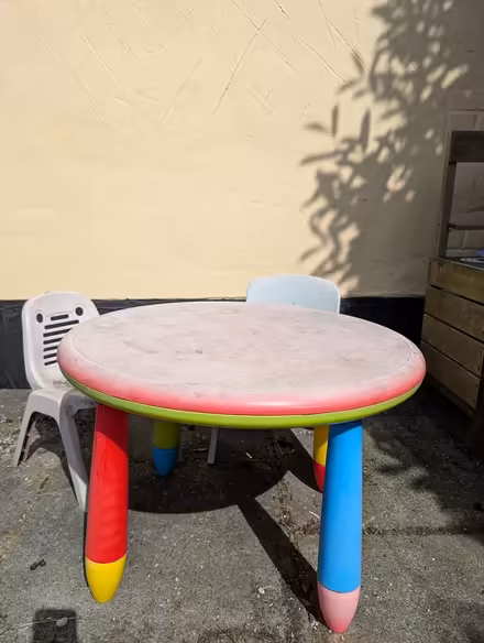 Photo of free Children's garden table and chairs (Tunbridge Wells) #1