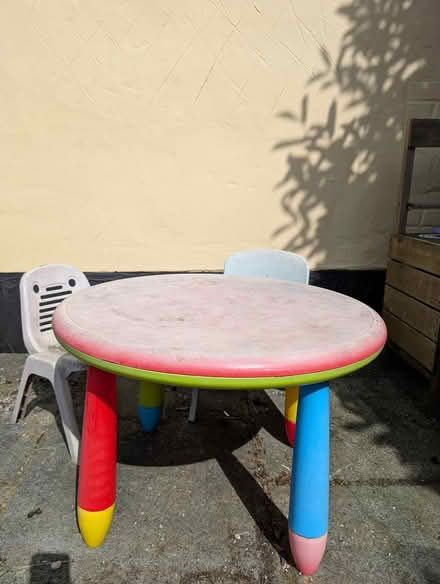 Photo of free Children's garden table and chairs (Tunbridge Wells) #1