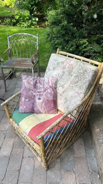 Photo of free Old Bamboo Wicker Chair (Whatstandwell DE4) #3