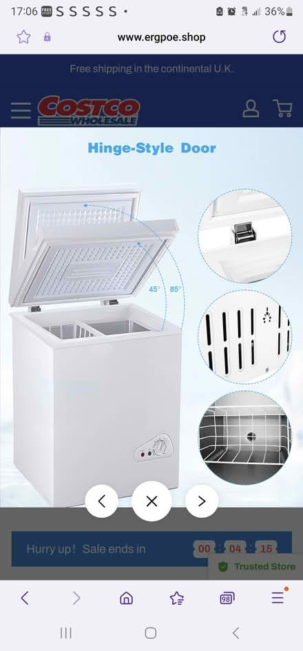 Photo of small chest freezer (Blyth NE24 2JW) #1