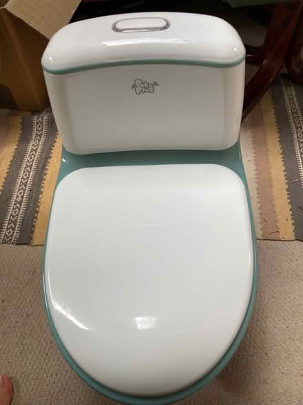Photo of free Flushing potty toilet and red guard rail toddler kids (Skirwith CA10) #1