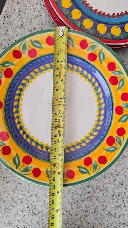 Photo of free Colourful tea plates 9" (Wigmore, Gillingham) #2