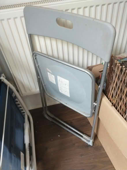 Photo of free Grey folding chair (LS13, Bramley) #1