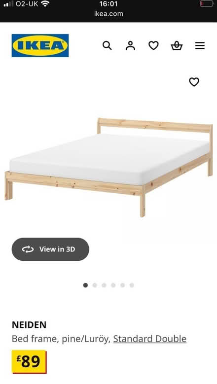 Photo of free Standard double bed (140 cm wide) (Barnes SW13) #3
