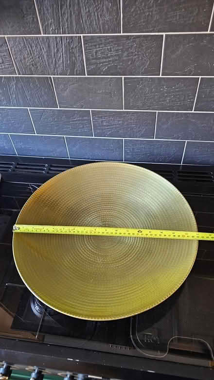 Photo of free Large gold colour platter (Wigmore, Gillingham) #1