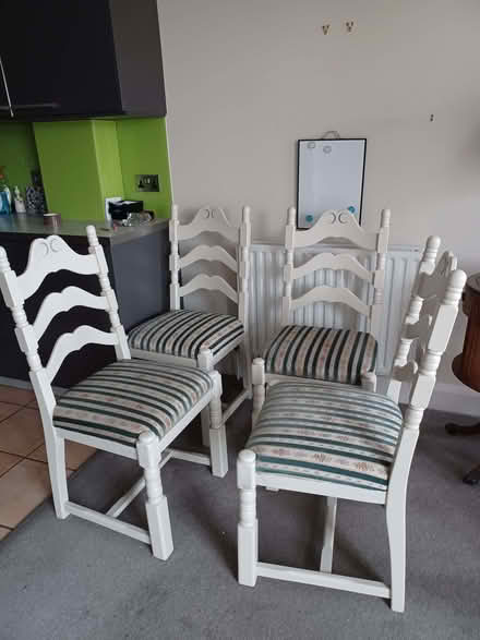 Photo of free 4 upholstered chairs (Summertown OX2) #1